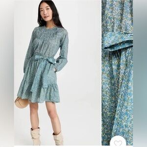 Trovata Birds of Paradise Abigail Short Dress in Tidepool Ditsy